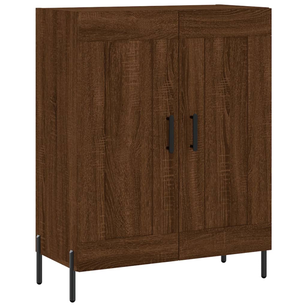 Image Buffet haut Chêne marron 69,5x34x180 cm Bois d'ingénierie | Xios Store SNC vidaXL Xios Store SNC