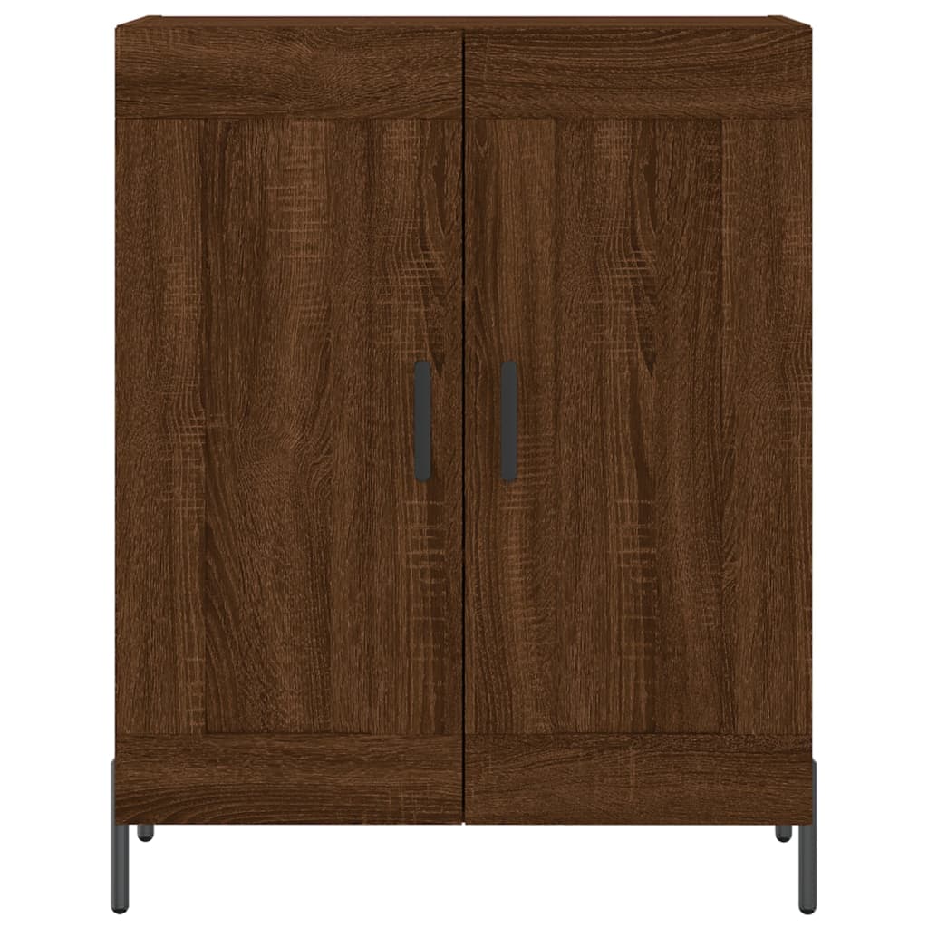 Image Buffet haut Chêne marron 69,5x34x180 cm Bois d'ingénierie | Xios Store SNC vidaXL Xios Store SNC