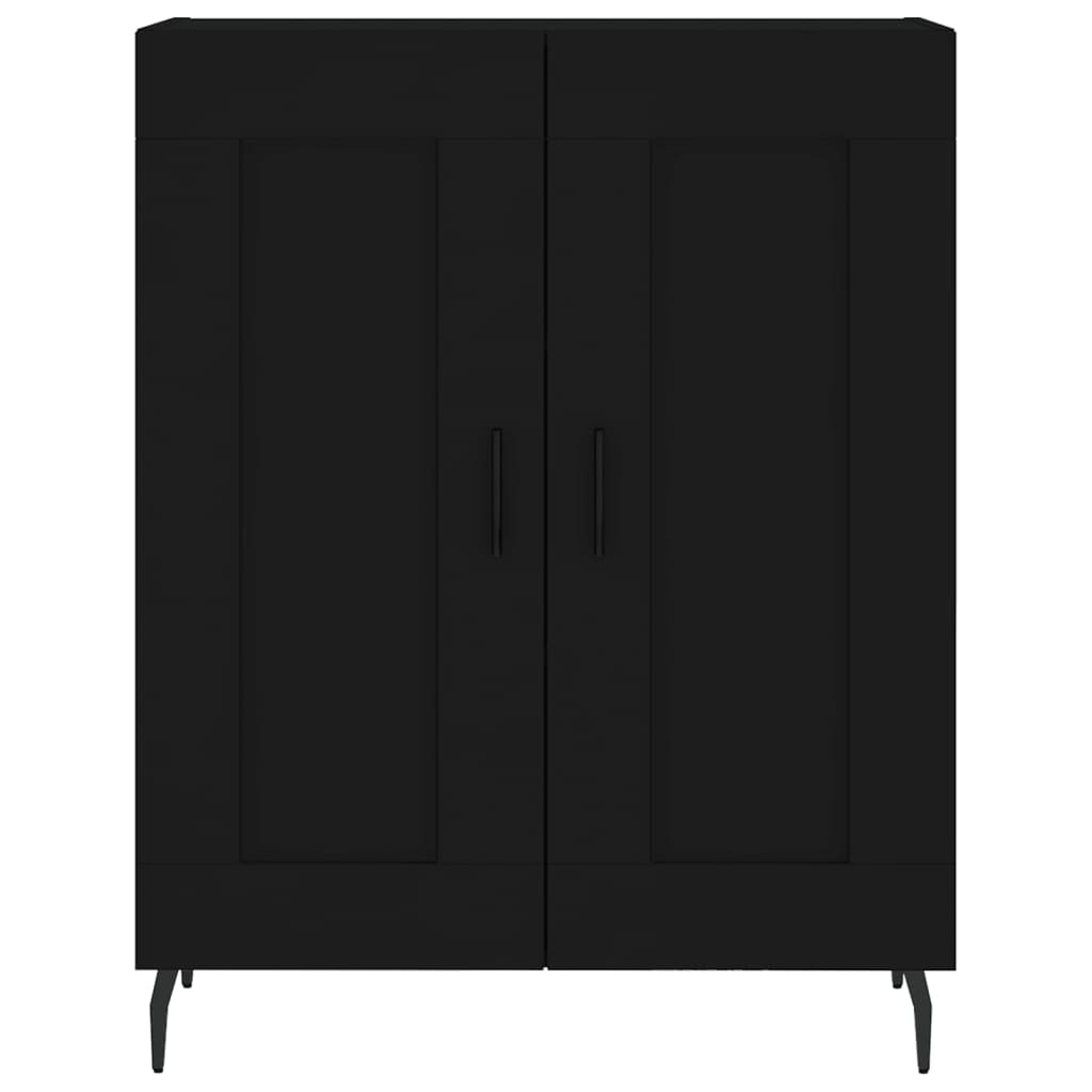 Image Buffet haut Noir 69,5x34x180 cm Bois d'ingénierie | Xios Store SNC vidaXL Xios Store SNC