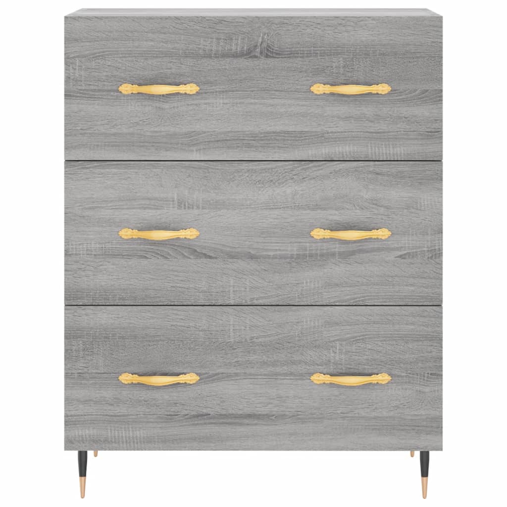 Image Buffet haut Sonoma gris 69,5x34x180 cm Bois d'ingénierie | Xios Store SNC vidaXL Xios Store SNC