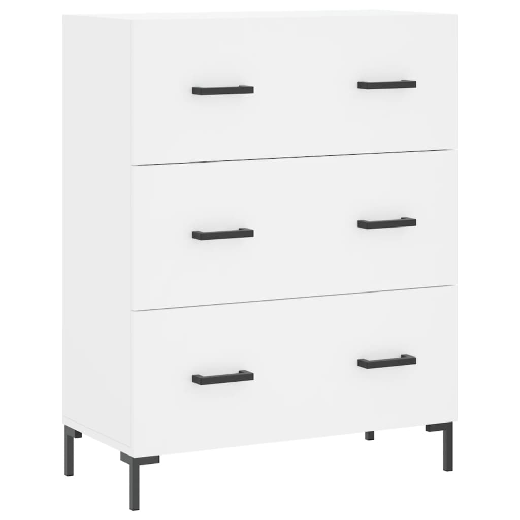 Image Buffet haut Blanc 69,5x34x180 cm Bois d'ingénierie | Xios Store SNC vidaXL Xios Store SNC