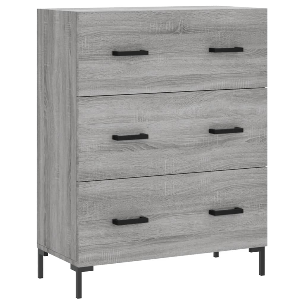 Image Buffet haut Sonoma gris 69,5x34x180 cm Bois d'ingénierie | Xios Store SNC vidaXL Xios Store SNC