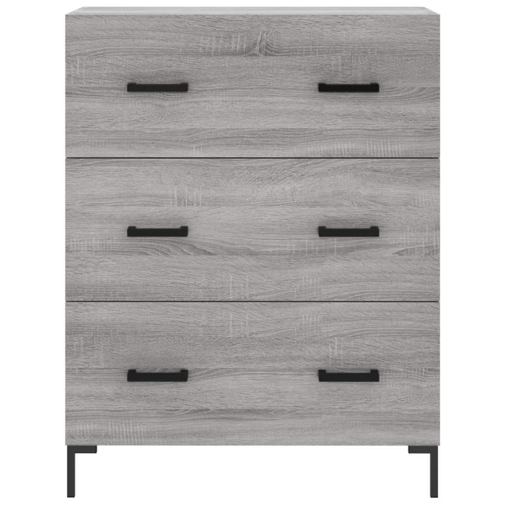 Image Buffet haut Sonoma gris 69,5x34x180 cm Bois d'ingénierie | Xios Store SNC vidaXL Xios Store SNC