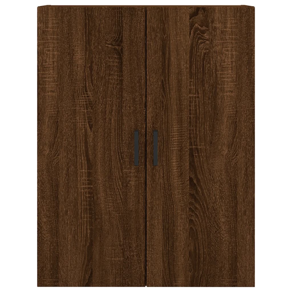 Image Buffet haut Chêne marron 69,5x34x180 cm Bois d'ingénierie | Xios Store SNC vidaXL Xios Store SNC