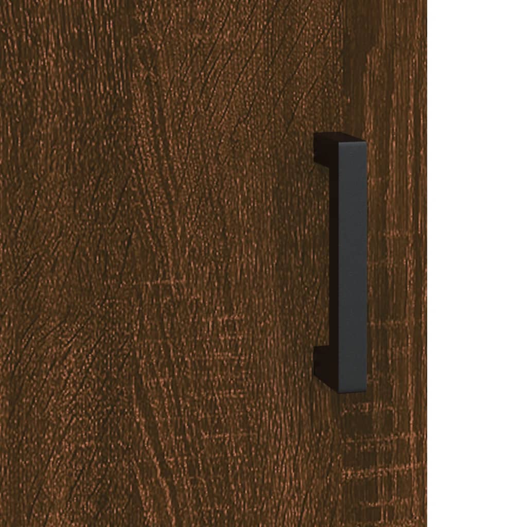 Image Buffet haut Chêne marron 69,5x34x180 cm Bois d'ingénierie | Xios Store SNC vidaXL Xios Store SNC