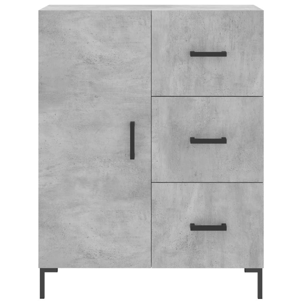 Image Buffet haut Gris béton 69,5x34x180 cm Bois d'ingénierie | Xios Store SNC vidaXL Xios Store SNC