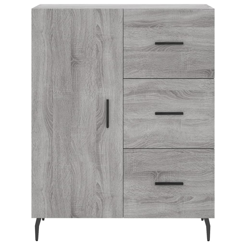 Image Buffet haut Sonoma gris 69,5x34x180 cm Bois d'ingénierie | Xios Store SNC vidaXL Xios Store SNC