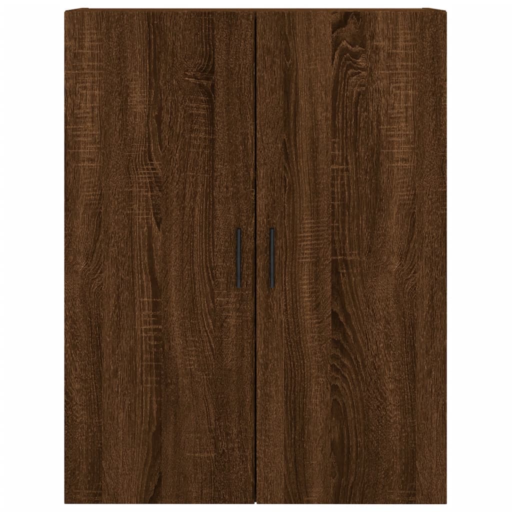 Image Buffet haut Chêne marron 69,5x34x180 cm Bois d'ingénierie | Xios Store SNC vidaXL Xios Store SNC