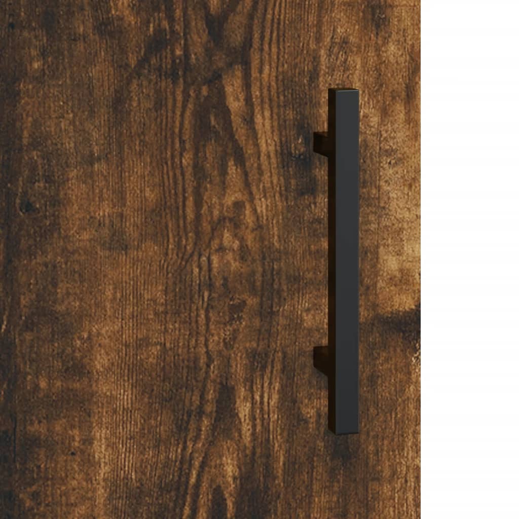 Image Buffet haut Chêne fumé 69,5x34x180 cm Bois d'ingénierie | Xios Store SNC vidaXL Xios Store SNC