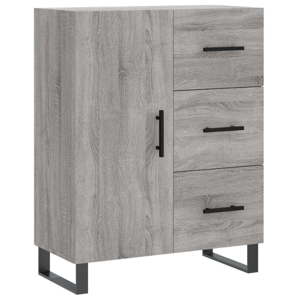 Image Buffet haut Sonoma gris 69,5x34x180 cm Bois d'ingénierie | Xios Store SNC vidaXL Xios Store SNC