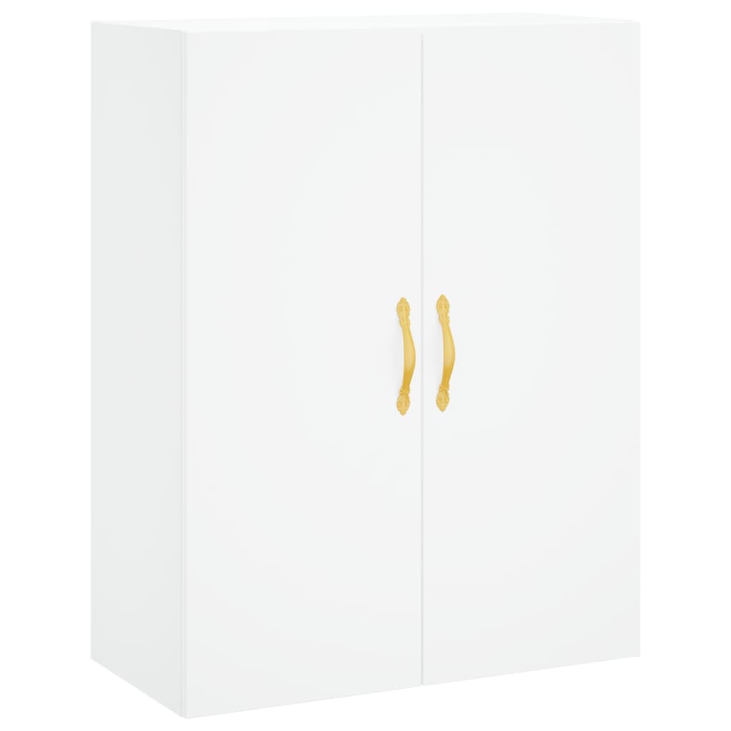 Image Buffet haut Blanc 69,5x34x180 cm Bois d'ingénierie | Xios Store SNC vidaXL Xios Store SNC