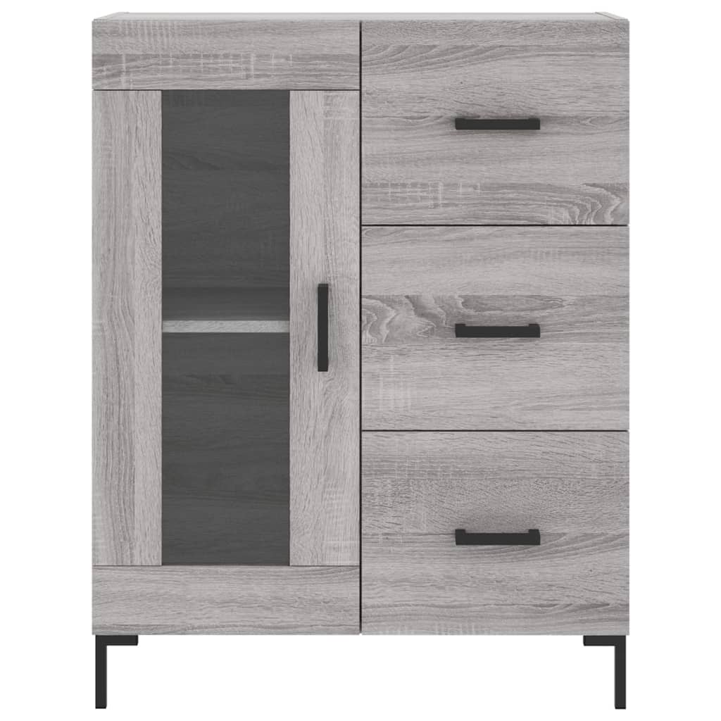 Image Buffet haut Sonoma gris 69,5x34x180 cm Bois d'ingénierie | Xios Store SNC vidaXL Xios Store SNC