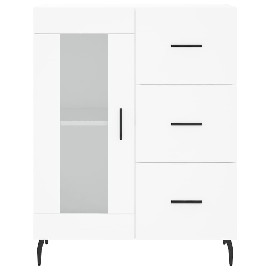 Image Buffet haut Blanc 69,5x34x180 cm Bois d'ingénierie | Xios Store SNC vidaXL Xios Store SNC