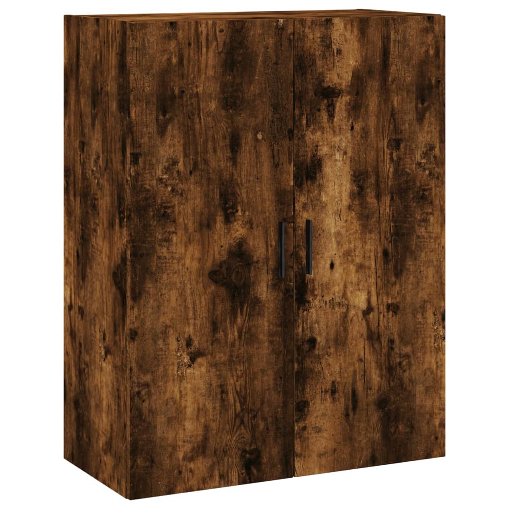 Image Buffet haut Chêne fumé 69,5x34x180 cm Bois d'ingénierie | Xios Store SNC vidaXL Xios Store SNC