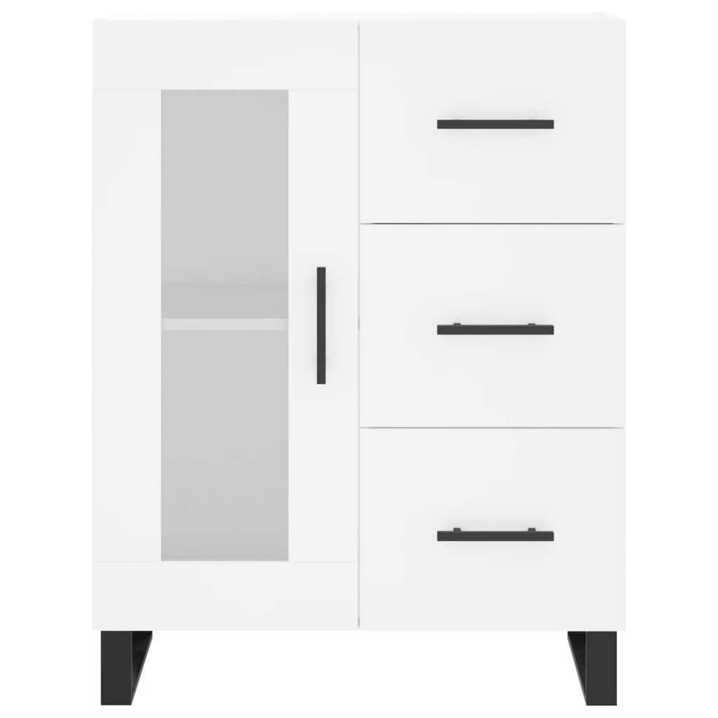 Image Buffet haut Blanc 69,5x34x180 cm Bois d'ingénierie | Xios Store SNC vidaXL Xios Store SNC