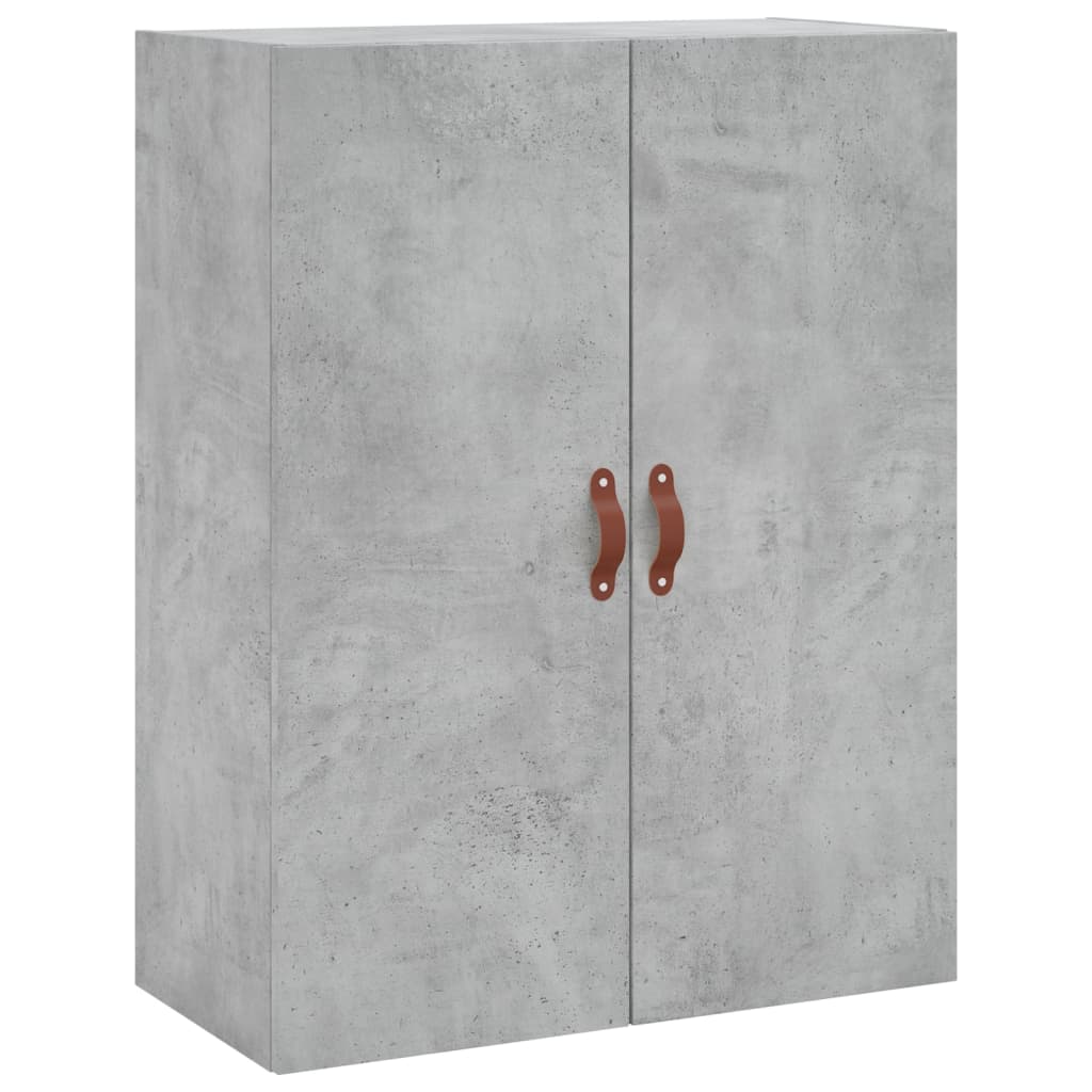 Image Buffet haut Gris béton 69,5x34x180 cm Bois d'ingénierie | Xios Store SNC vidaXL Xios Store SNC