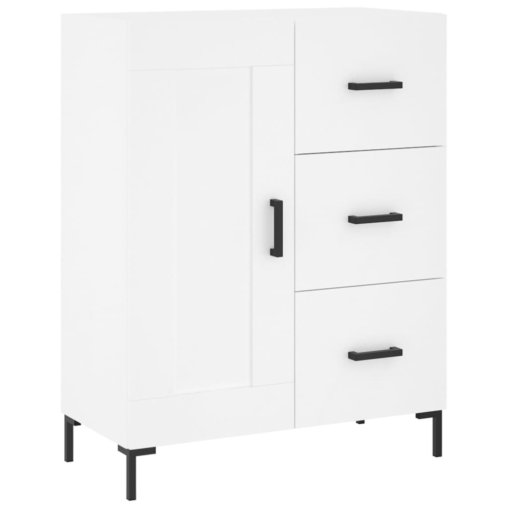 Image Buffet haut Blanc 69,5x34x180 cm Bois d'ingénierie | Xios Store SNC vidaXL Xios Store SNC