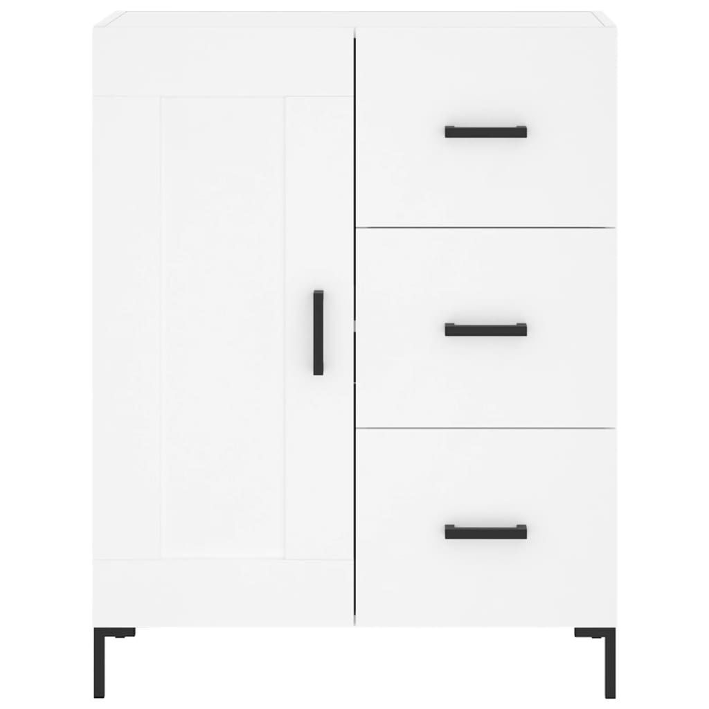 Image Buffet haut Blanc 69,5x34x180 cm Bois d'ingénierie | Xios Store SNC vidaXL Xios Store SNC