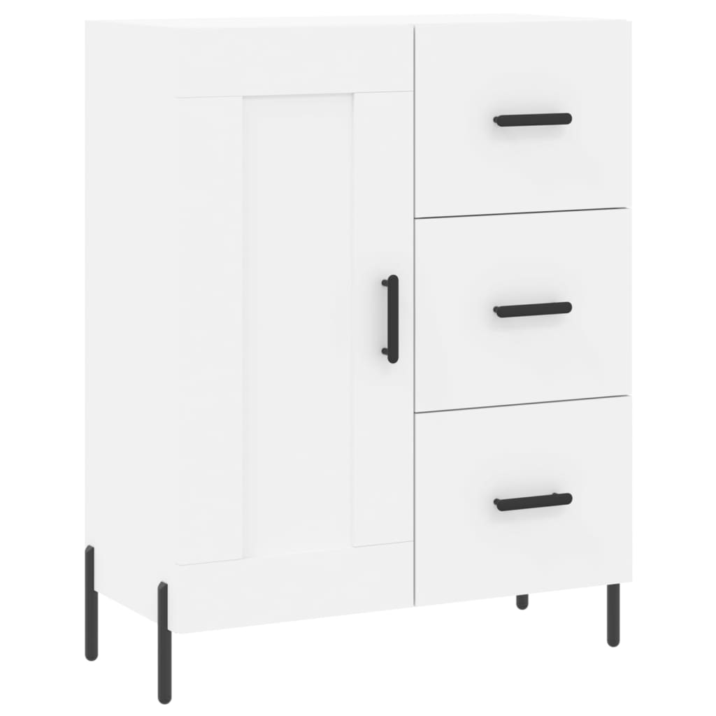 Image Buffet haut Blanc 69,5x34x180 cm Bois d'ingénierie | Xios Store SNC vidaXL Xios Store SNC