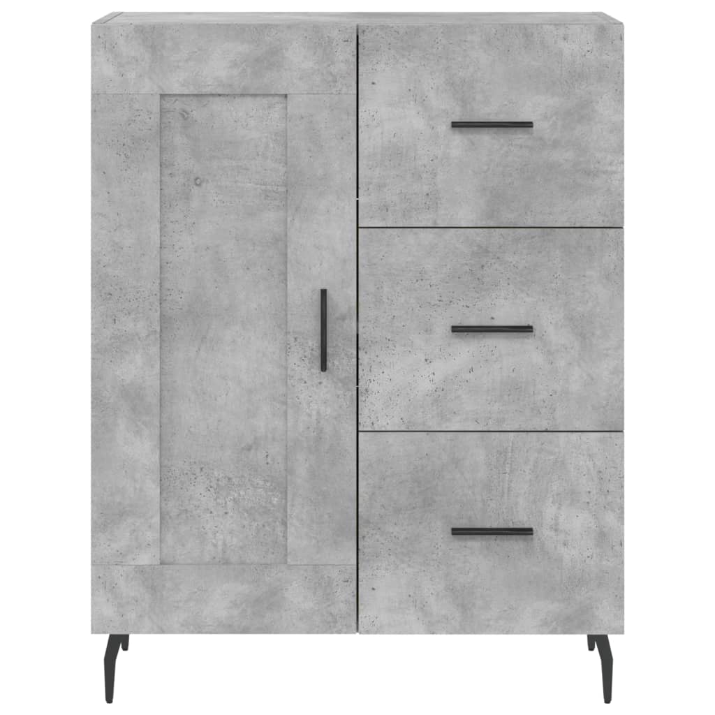 Image Buffet haut Gris béton 69,5x34x180 cm Bois d'ingénierie | Xios Store SNC vidaXL Xios Store SNC