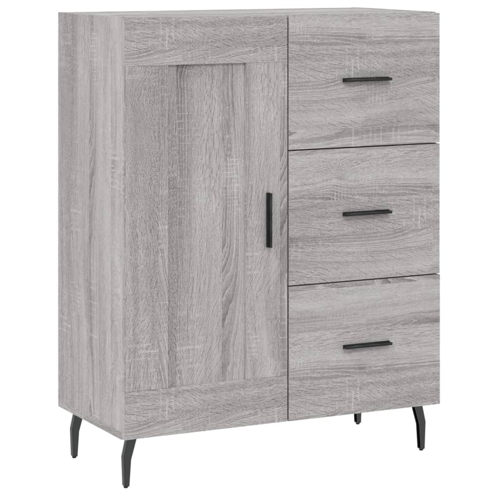 Image Buffet haut Sonoma gris 69,5x34x180 cm Bois d'ingénierie | Xios Store SNC vidaXL Xios Store SNC