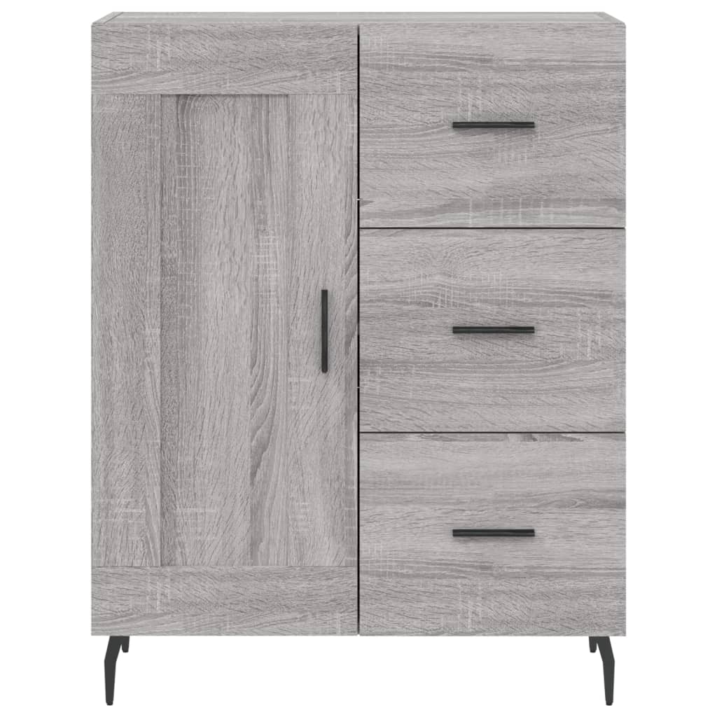 Image Buffet haut Sonoma gris 69,5x34x180 cm Bois d'ingénierie | Xios Store SNC vidaXL Xios Store SNC