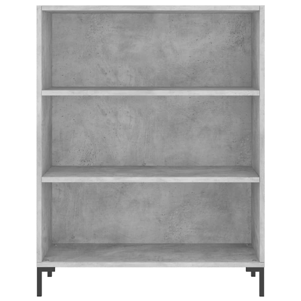 Image Buffet haut Gris béton 69,5x34x180 cm Bois d'ingénierie | Xios Store SNC vidaXL Xios Store SNC