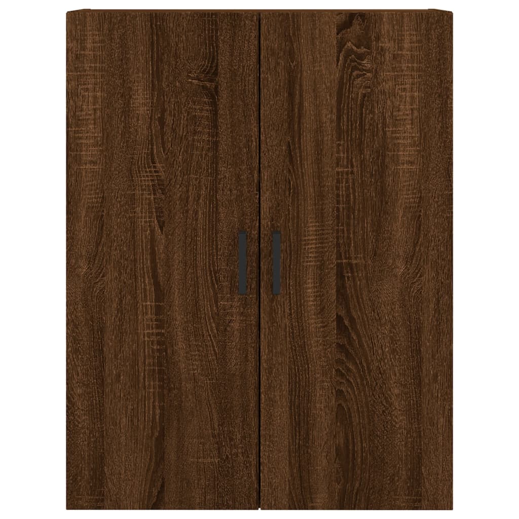 Image Buffet haut Chêne marron 69,5x34x180 cm Bois d'ingénierie | Xios Store SNC vidaXL Xios Store SNC