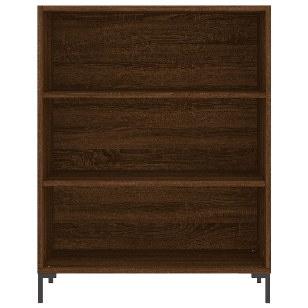 Image Buffet haut Chêne marron 69,5x34x180 cm Bois d'ingénierie | Xios Store SNC vidaXL Xios Store SNC