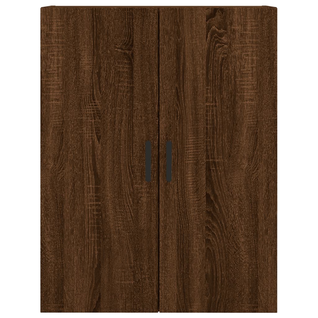 Image Buffet haut Chêne marron 69,5x34x180 cm Bois d'ingénierie | Xios Store SNC vidaXL Xios Store SNC