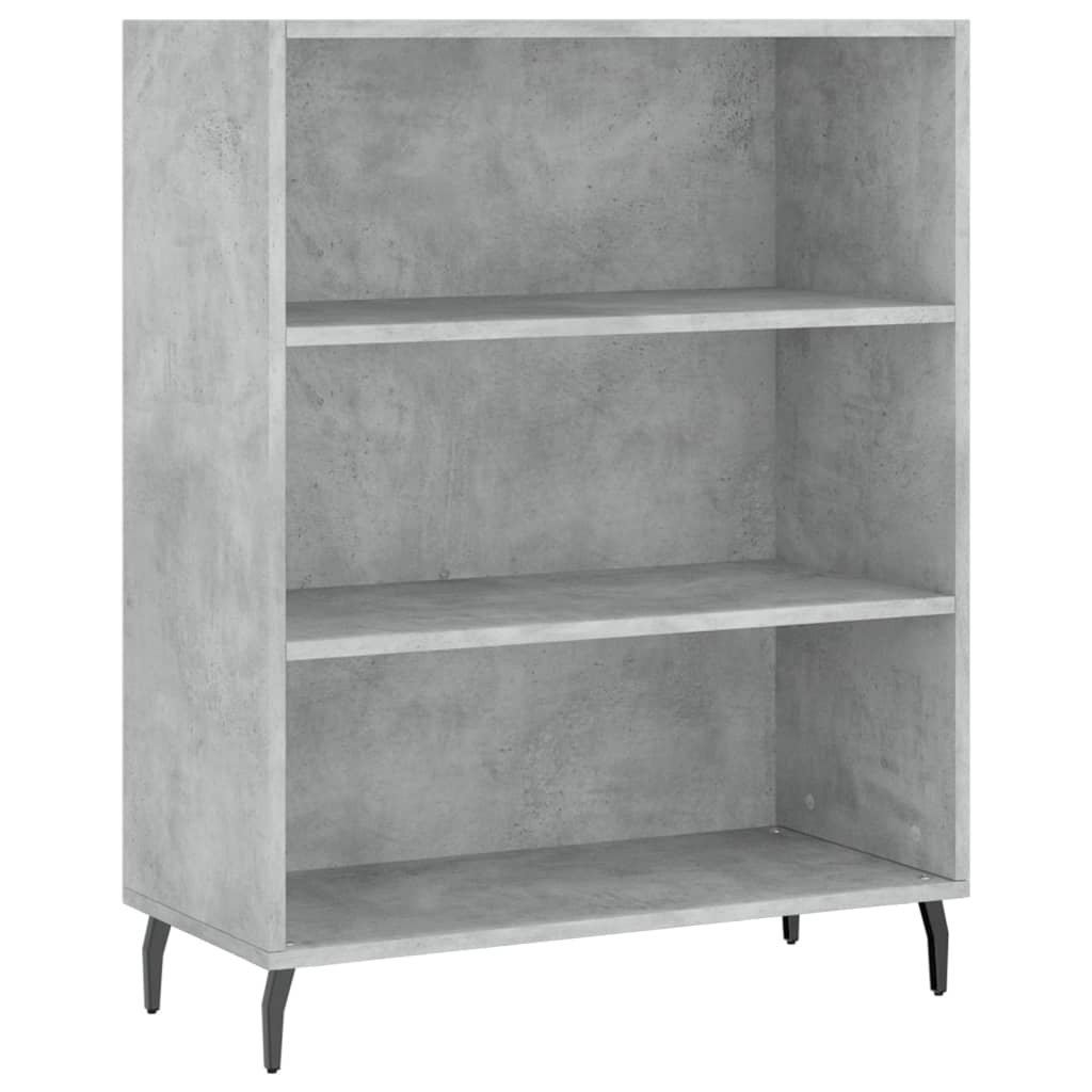 Image Buffet haut Gris béton 69,5x34x180 cm Bois d'ingénierie | Xios Store SNC vidaXL Xios Store SNC