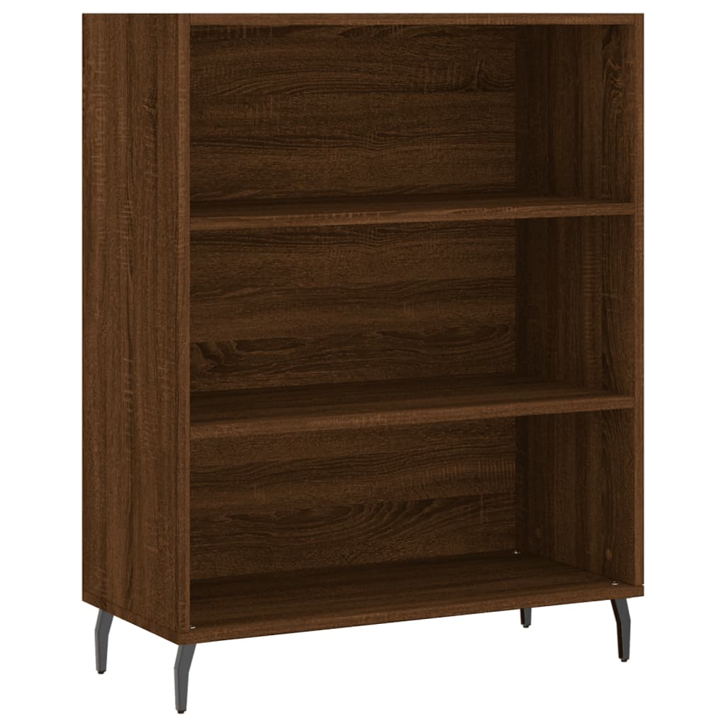 Image Buffet haut Chêne marron 69,5x34x180 cm Bois d'ingénierie | Xios Store SNC vidaXL Xios Store SNC