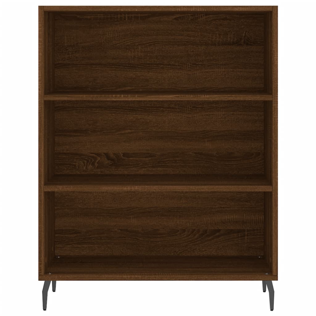 Image Buffet haut Chêne marron 69,5x34x180 cm Bois d'ingénierie | Xios Store SNC vidaXL Xios Store SNC