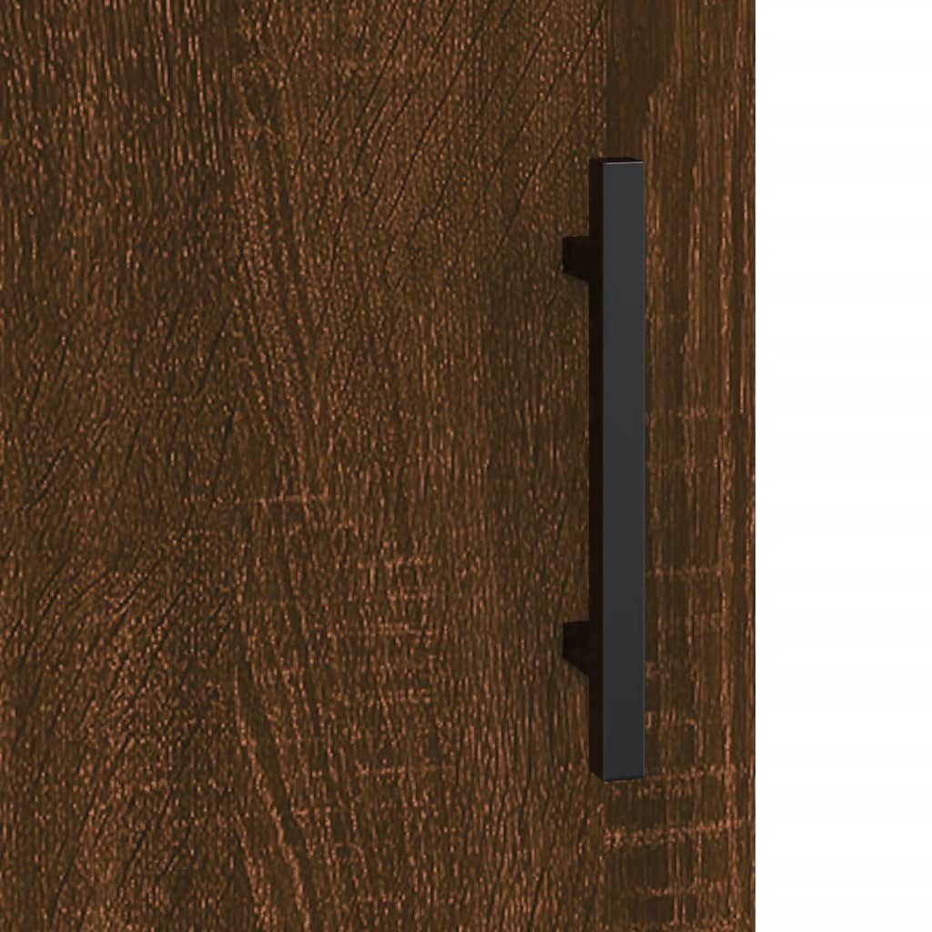 Image Buffet haut Chêne marron 69,5x34x180 cm Bois d'ingénierie | Xios Store SNC vidaXL Xios Store SNC