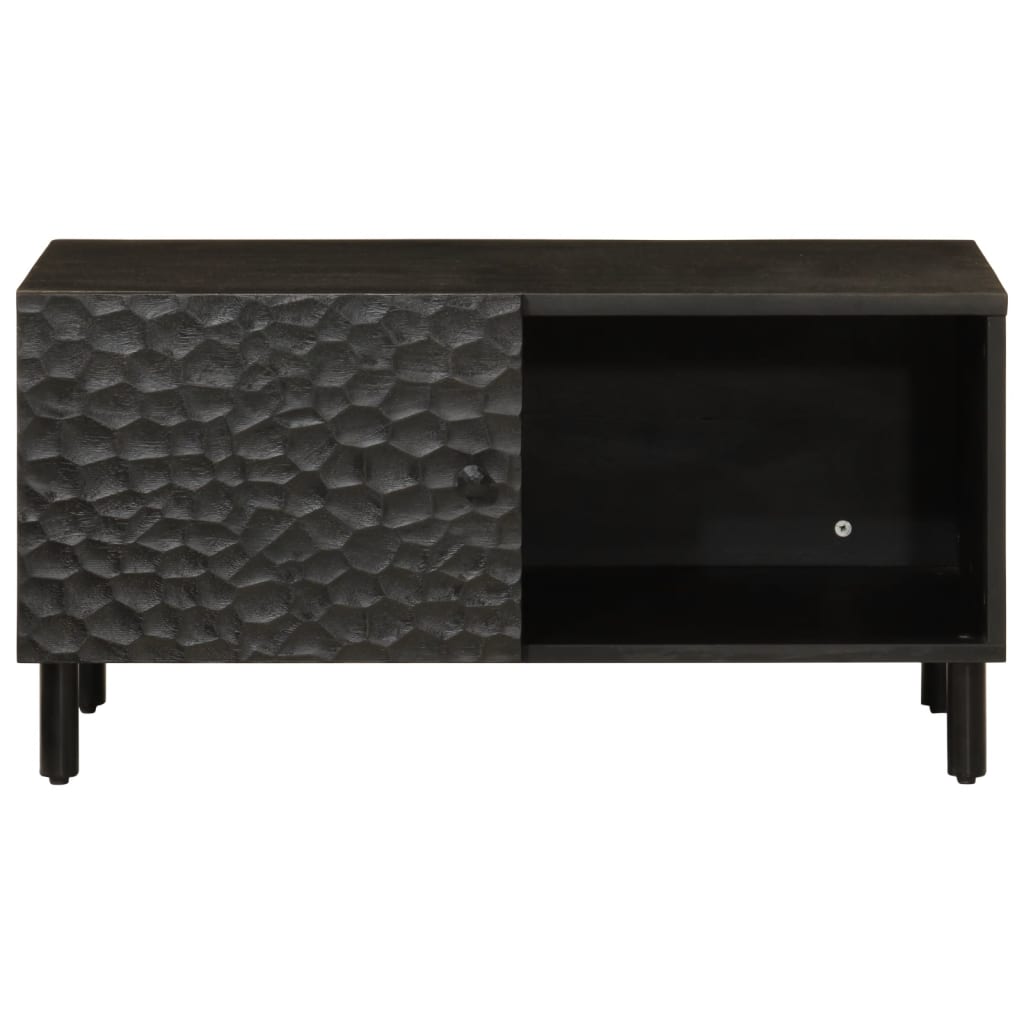 Table basse noir 80x50x40 cm bois massif de manguier Tables basses vidaXL   