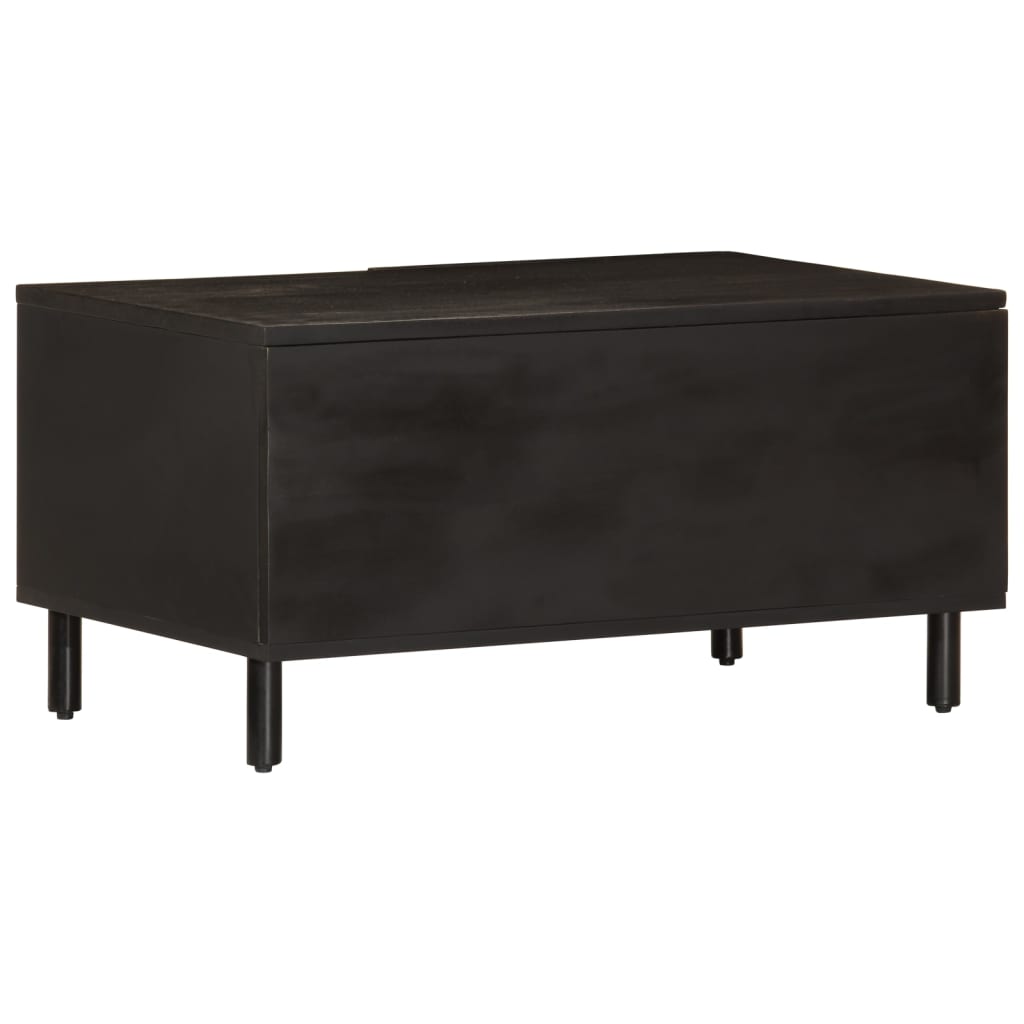 Table basse noir 80x50x40 cm bois massif de manguier Tables basses vidaXL   