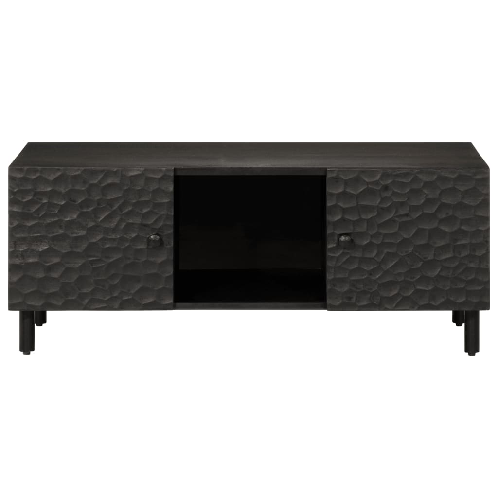 Table basse noir 100x54x40 cm bois massif de manguier Tables basses vidaXL   