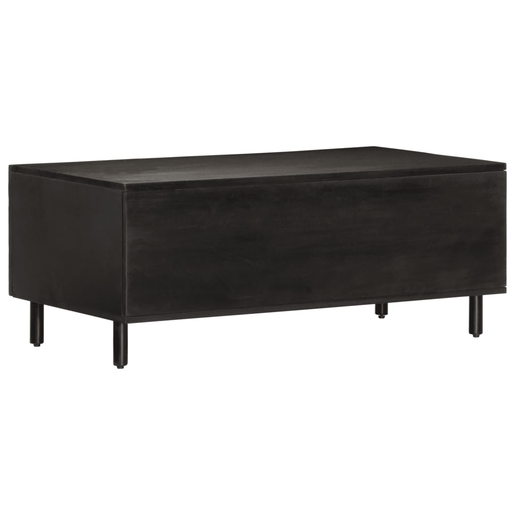 Table basse noir 100x54x40 cm bois massif de manguier Tables basses vidaXL   