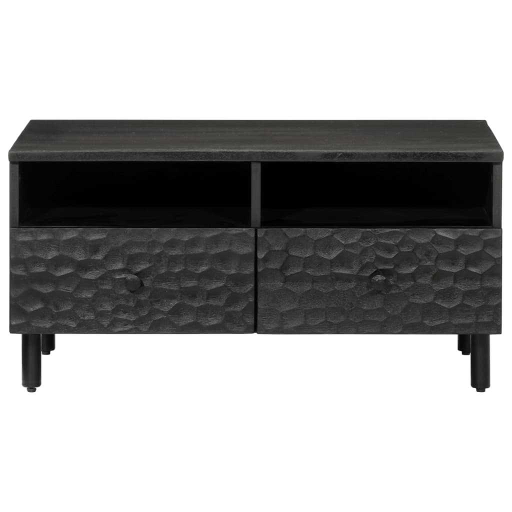 Table basse noir 80x54x40 cm bois massif de manguier Tables basses vidaXL   