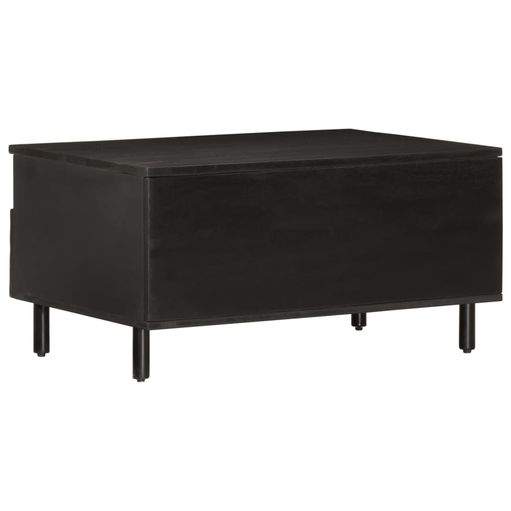 Table basse noir 80x54x40 cm bois massif de manguier Tables basses vidaXL   