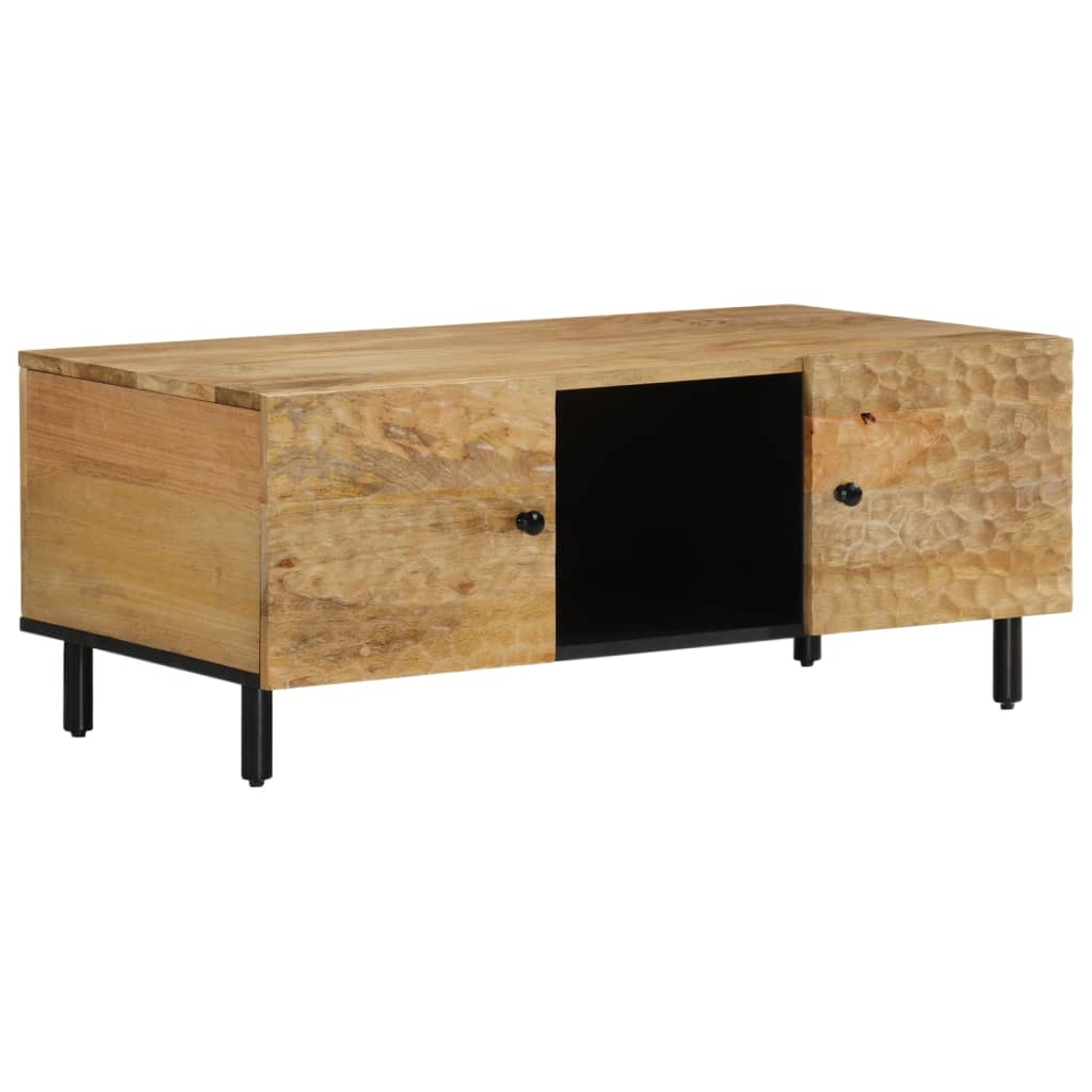 Table basse 100x54x40 cm bois de manguier massif Tables basses vidaXL   