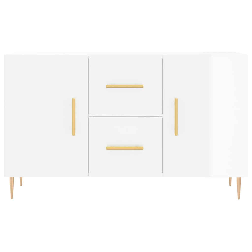 Image Buffet blanc brillant 100x36x60 cm bois d'ingénierie | Xios Store SNC vidaXL Xios Store SNC