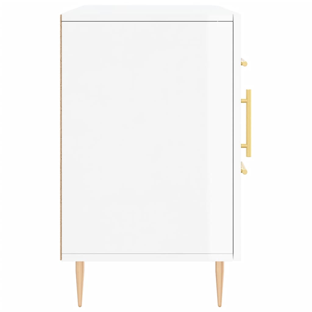 Image Buffet blanc brillant 100x36x60 cm bois d'ingénierie | Xios Store SNC vidaXL Xios Store SNC