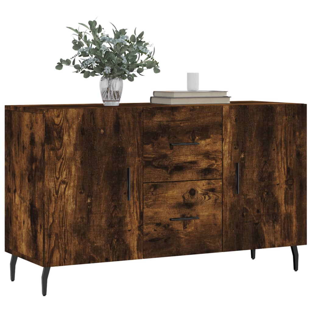 Buffet chêne fumé 100x36x60 cm bois d'ingénierie Buffets & bahuts vidaXL