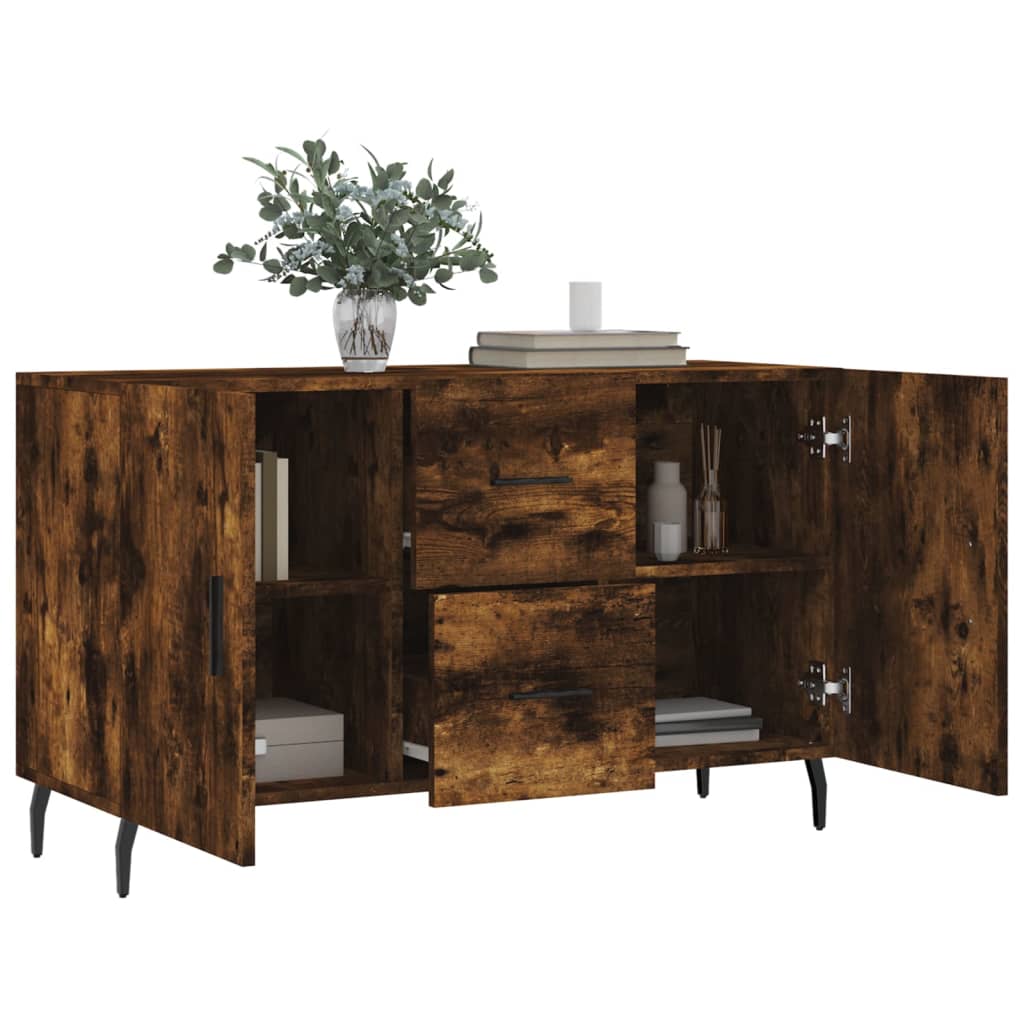 Buffet chêne fumé 100x36x60 cm bois d'ingénierie Buffets & bahuts vidaXL