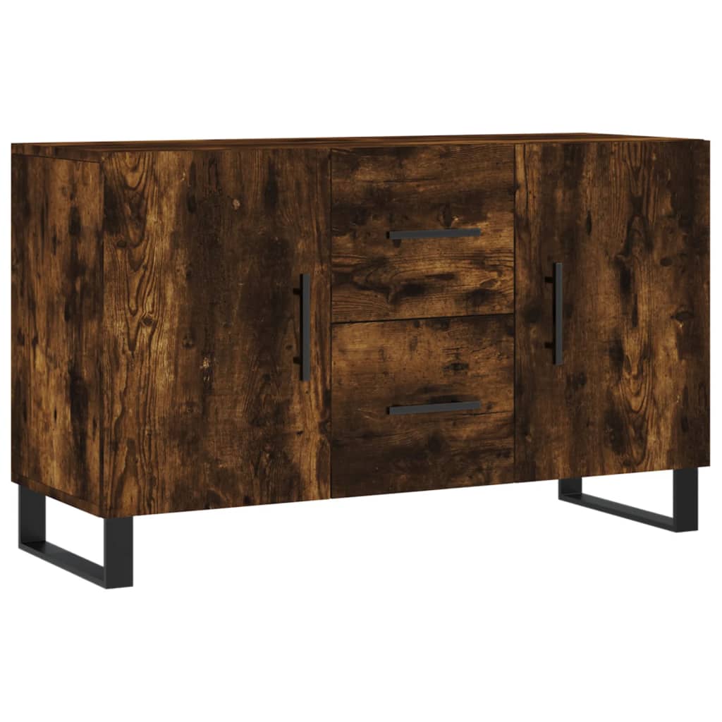 Buffet chêne fumé 100x36x60 cm bois d'ingénierie Buffets & bahuts vidaXL