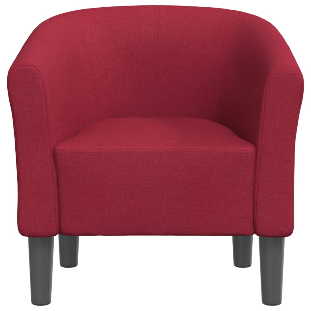 Chaise cabriolet rouge bordeaux tissu Fauteuils vidaXL   