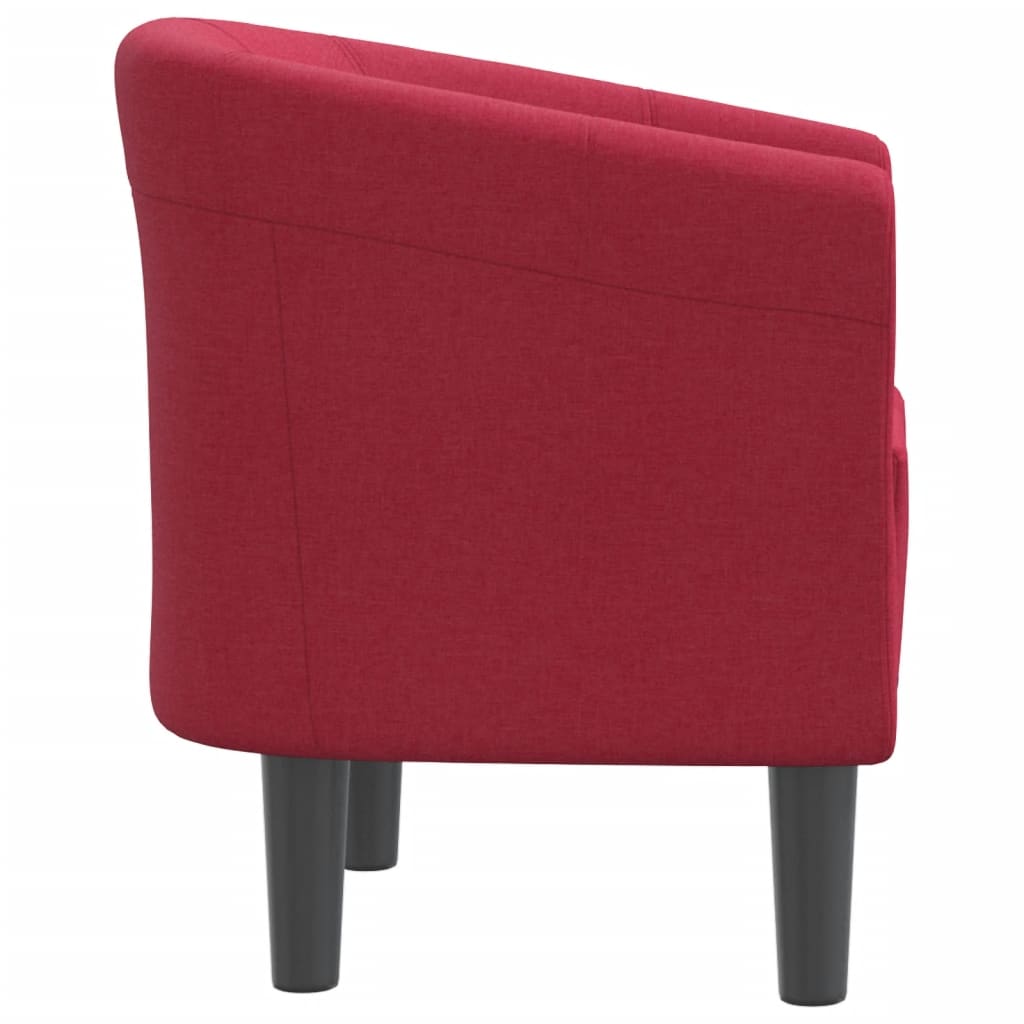 Chaise cabriolet rouge bordeaux tissu Fauteuils vidaXL   