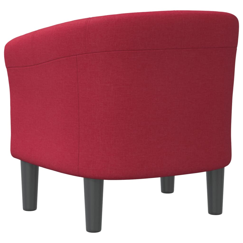 Chaise cabriolet rouge bordeaux tissu Fauteuils vidaXL   