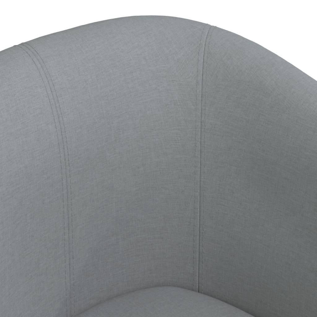 Chaise cabriolet gris clair tissu Fauteuils vidaXL   